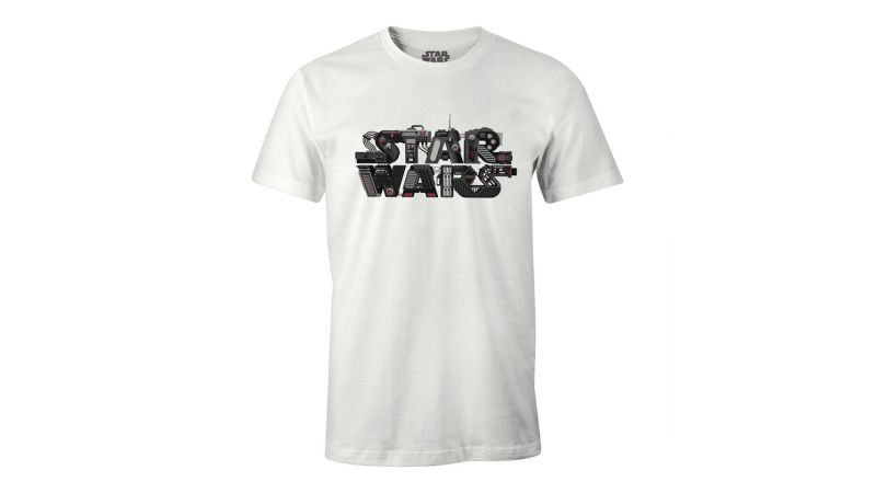 T-shirt Star Wars blanc Robotique