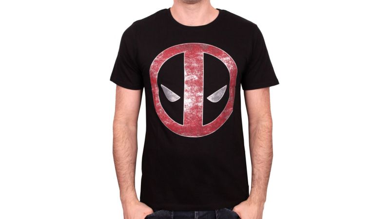Tee-Shirt Noir Logo Millar Deadpool