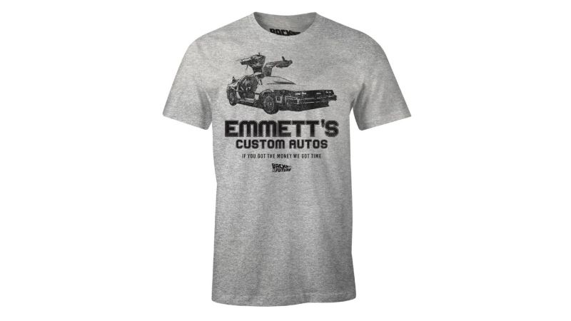 Tee-Shirt Retour vers le futur gris Emmett's