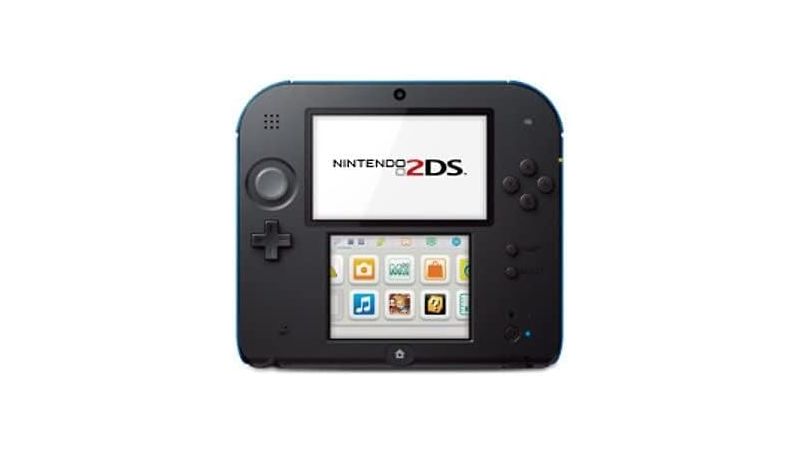 Console Nintendo 2DS Noire et bleue + Mario Kart 7 Préinstallé