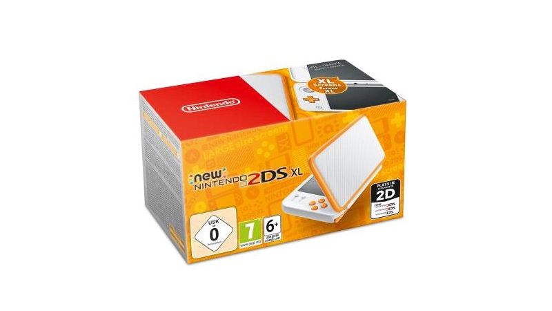 Console New Nintendo 2DS XL en boite - Blanc et Orange