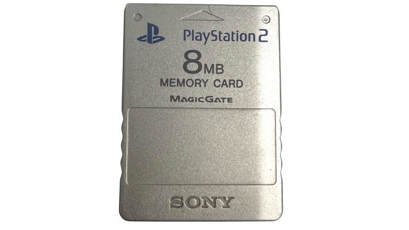 Carte Mémoire 8 Mo pour Playstation 2 - silver