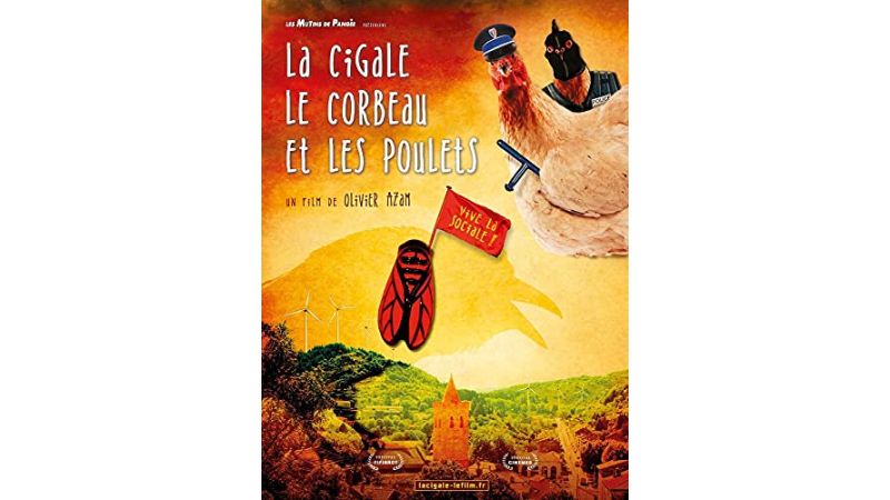 la cigale, le corbeau et les poulets