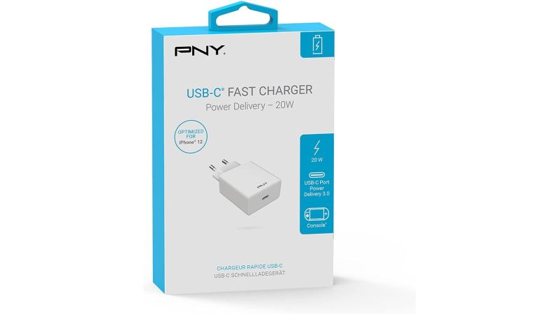 PNY Chargeur Mural USB-C 20W Charge Rapide