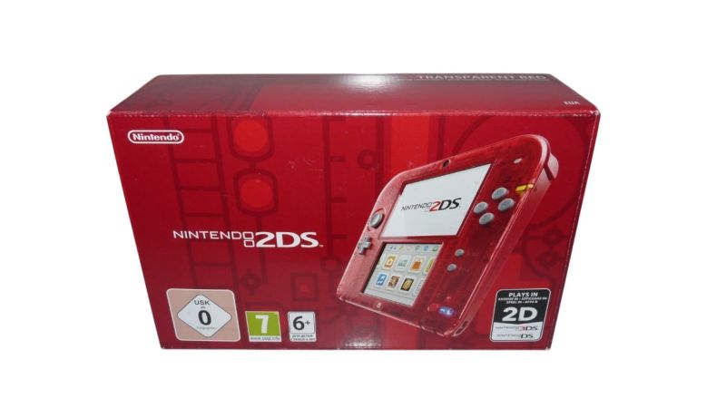 Console Nintendo 2DS Rouge Transparent