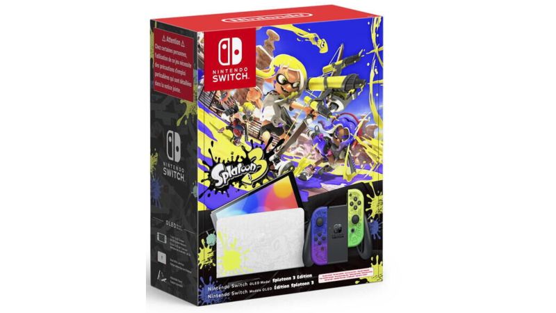 Console Nintendo Switch OLED Splatoon 3 64 Go