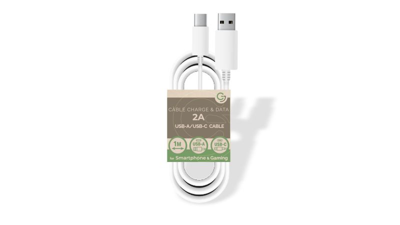Câble USB Type C Charge et Data - 5V / 2A - 1m GreenJoy