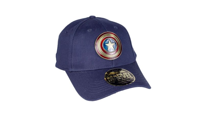 Casquette Captain America bleue logo métal vintage