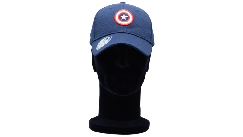 Casquette Captain America marine logo brodé 3D