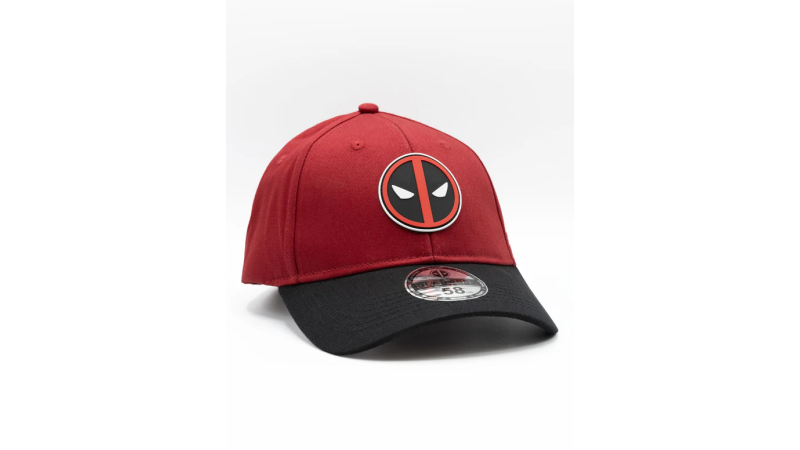 Casquette Deadpool rouge bordeaux et noire Logo