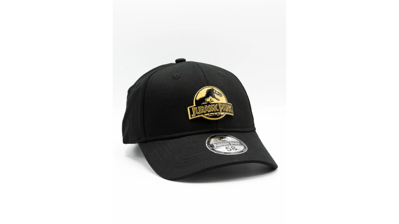 Casquette Jurassic Park noire logo métallique