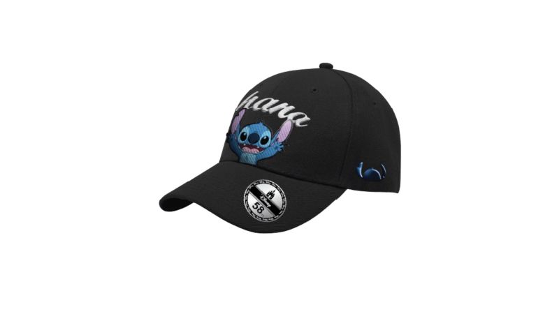Casquette Stitch Ohana noire Disney