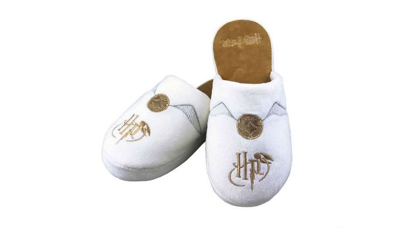Chaussons Harry Potter Vif d'or Blancs et dorés