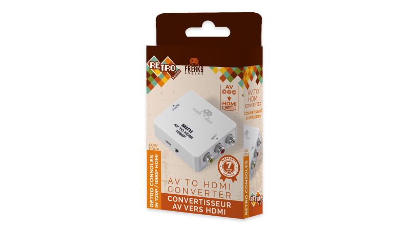AV Vers HDMI : Convertisseur HDMI pour SNES, MegaDrive, Wii, Game Cube...