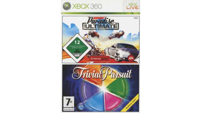 Double Pack : Burnout Paradise Ultimate Box - Trivial Pursuit - Xbox 360