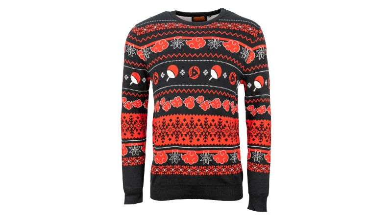 Pull de Noël Naruto Akatsuki Christmas Clouds