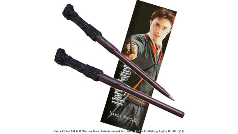 Stylo Baguette Harry Potter et marque page