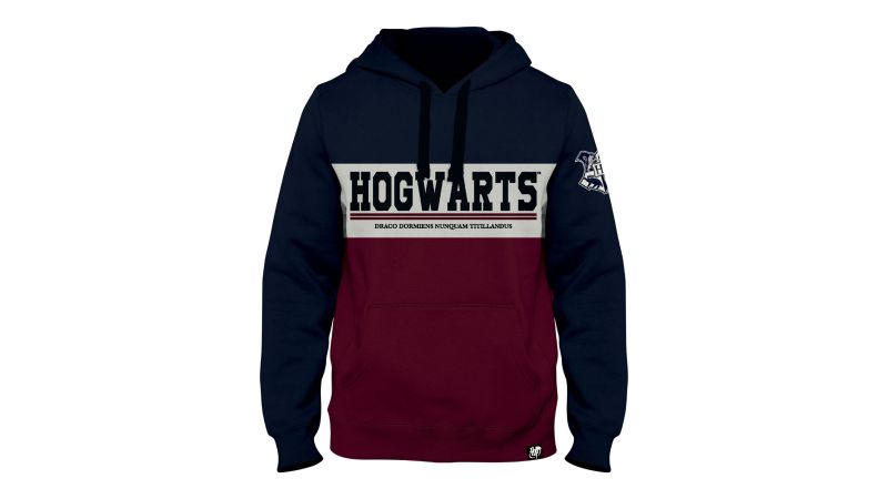 Sweat Enfant Harry Potter Hogwarts bleu blanc bordeaux