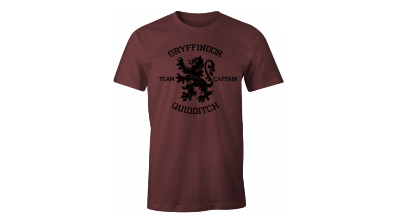 T-shirt Harry Potter bordeaux Gryffondor Quidditch