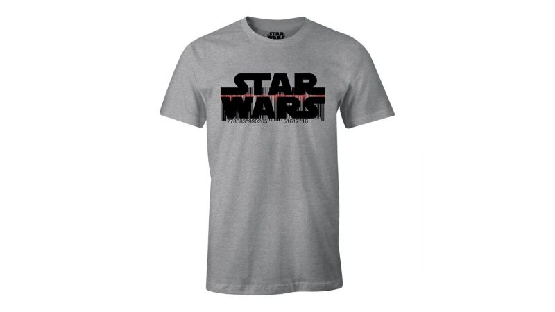 T-shirt Star Wars gris Code Barre