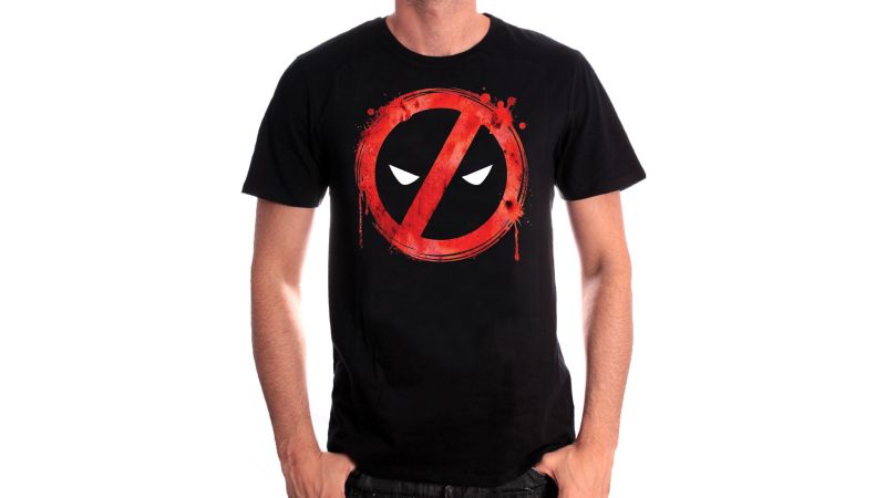 Tee-Shirt Forbiden Splash Head Deadpool