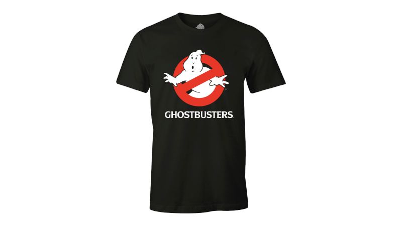 Tee-Shirt Ghostbusters noir Logo classique